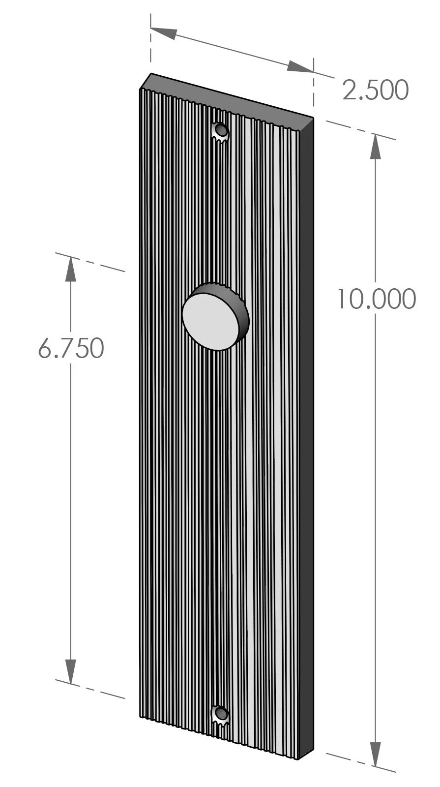 P-F1910 Corduroy Passage Plate Specifications