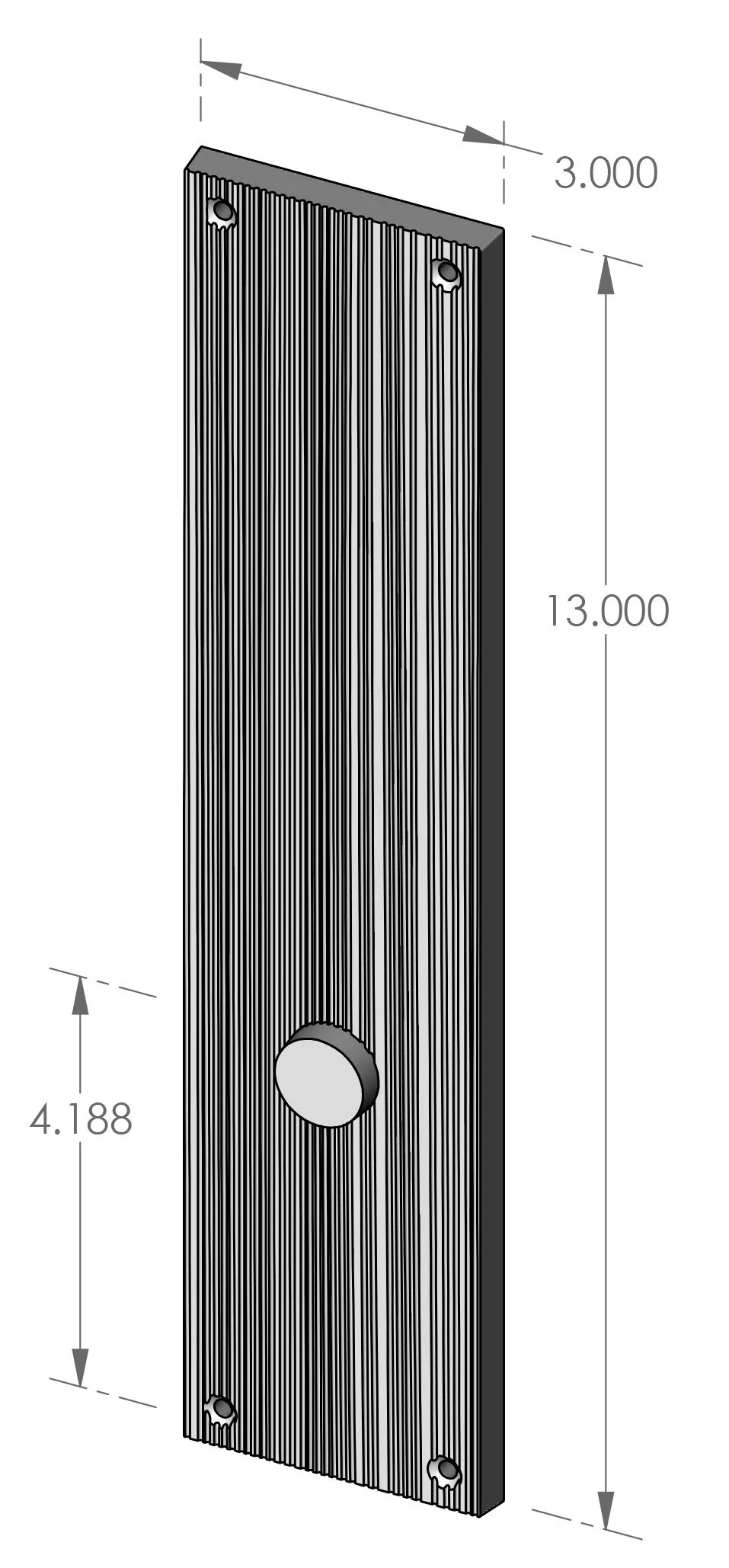 P-1912 Corduroy Passage Plate Specifications
