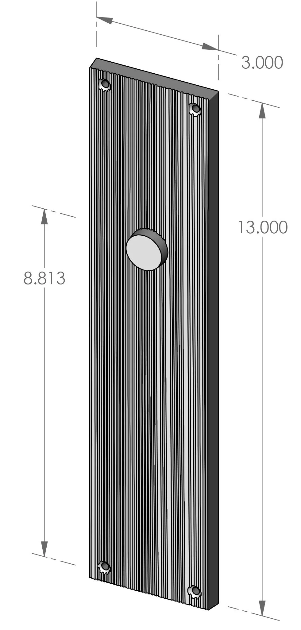P-F1912 Corduroy Passage Plate Specifications