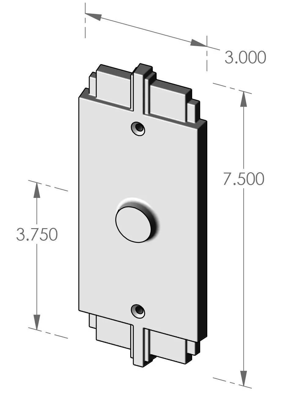 P-366 Deco Passage Plate Specifications