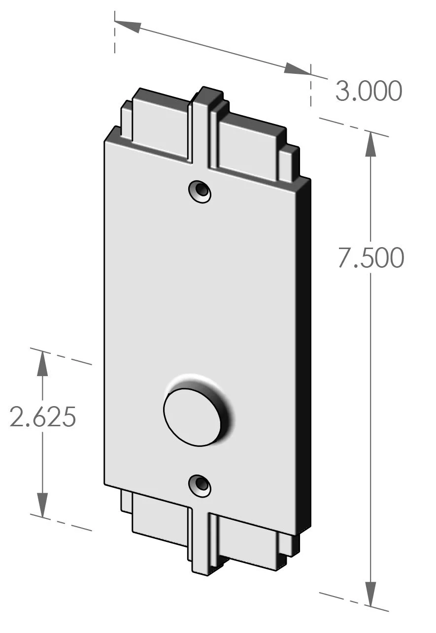 P-366OH Deco Passage Plate Specifications