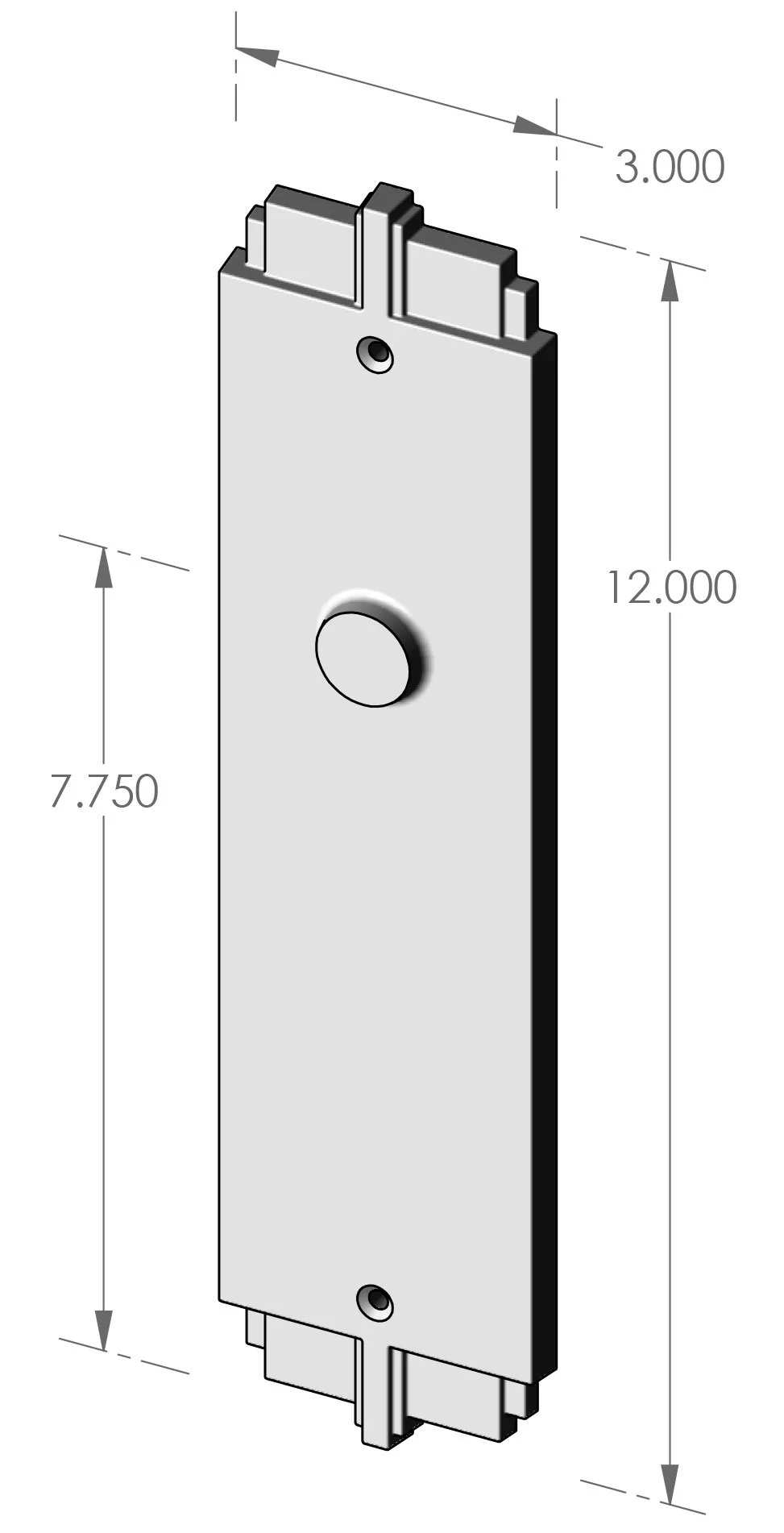 P-F461 Deco Passage Plate Specifications
