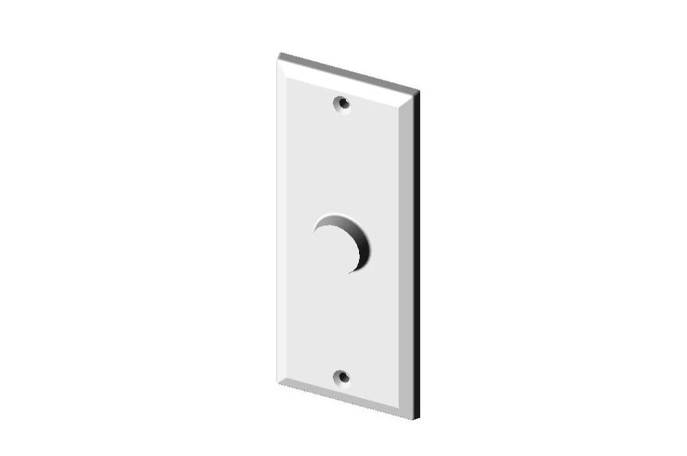 Bevel Edge Escutcheon Plates