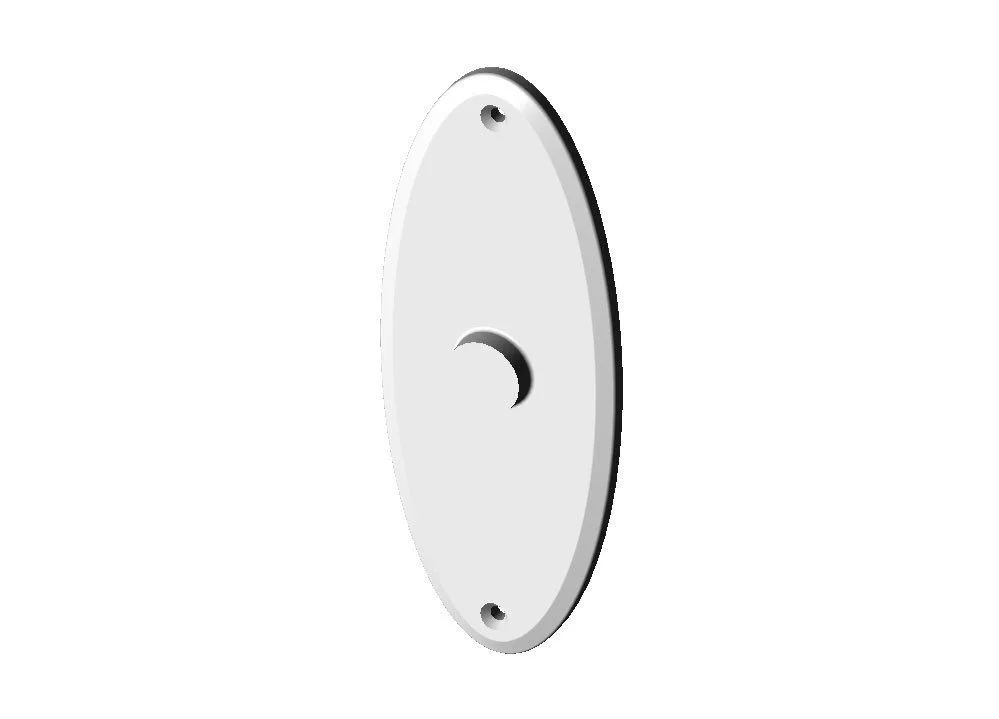 Oval Escutcheon Plates