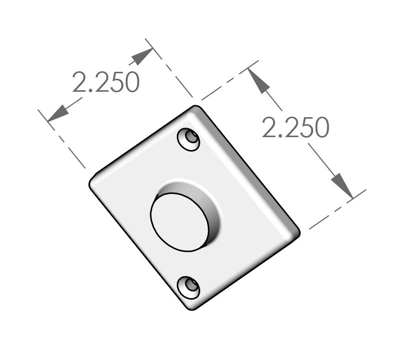 P-E225DI Eased Edge Diamond Passage Plate Specifications