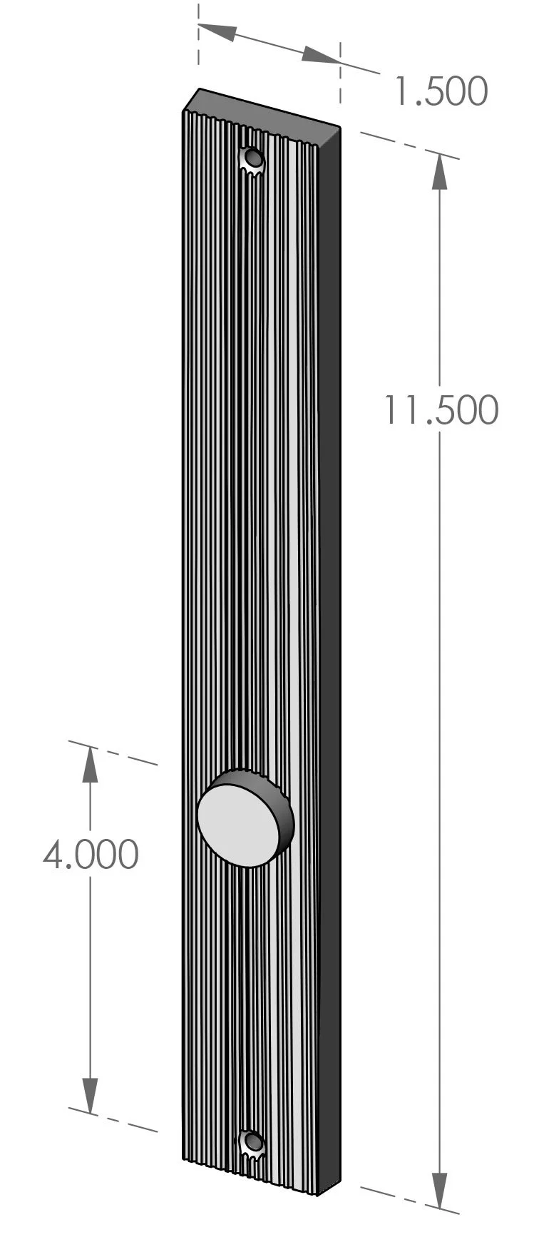 MP-US-1933 Corduroy Interior US Passage Plate Specifications
