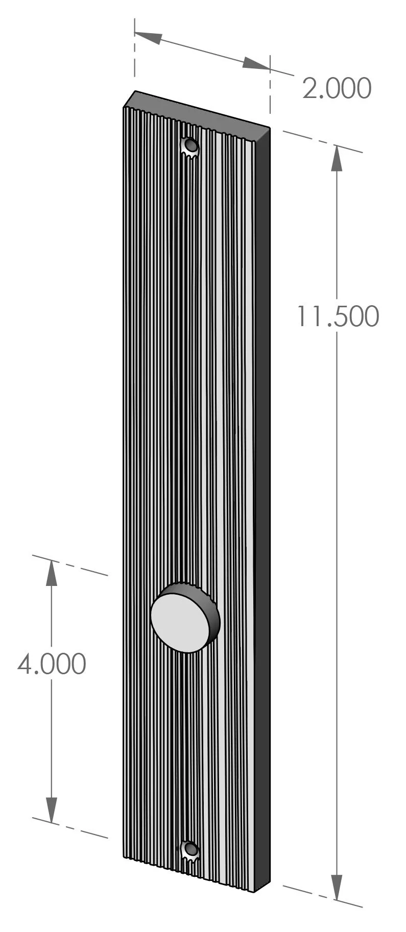 MP-US-1935 Corduroy Interior US Passage Plate Specifications