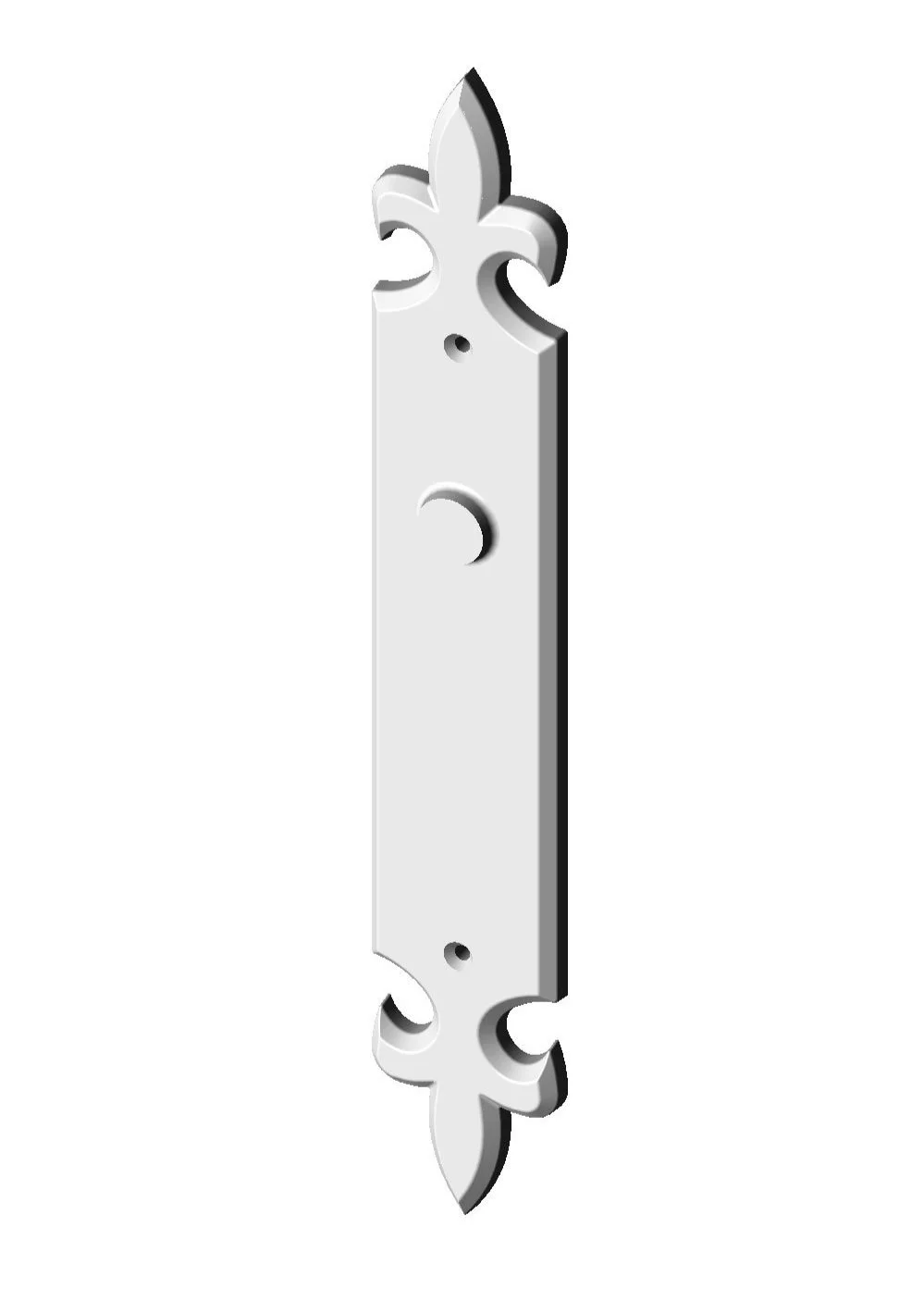 P-F1245 Fleur de Lis Passage Plate