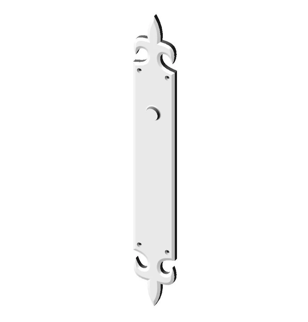 P-F1250 Fleur de Lis Passage Plate