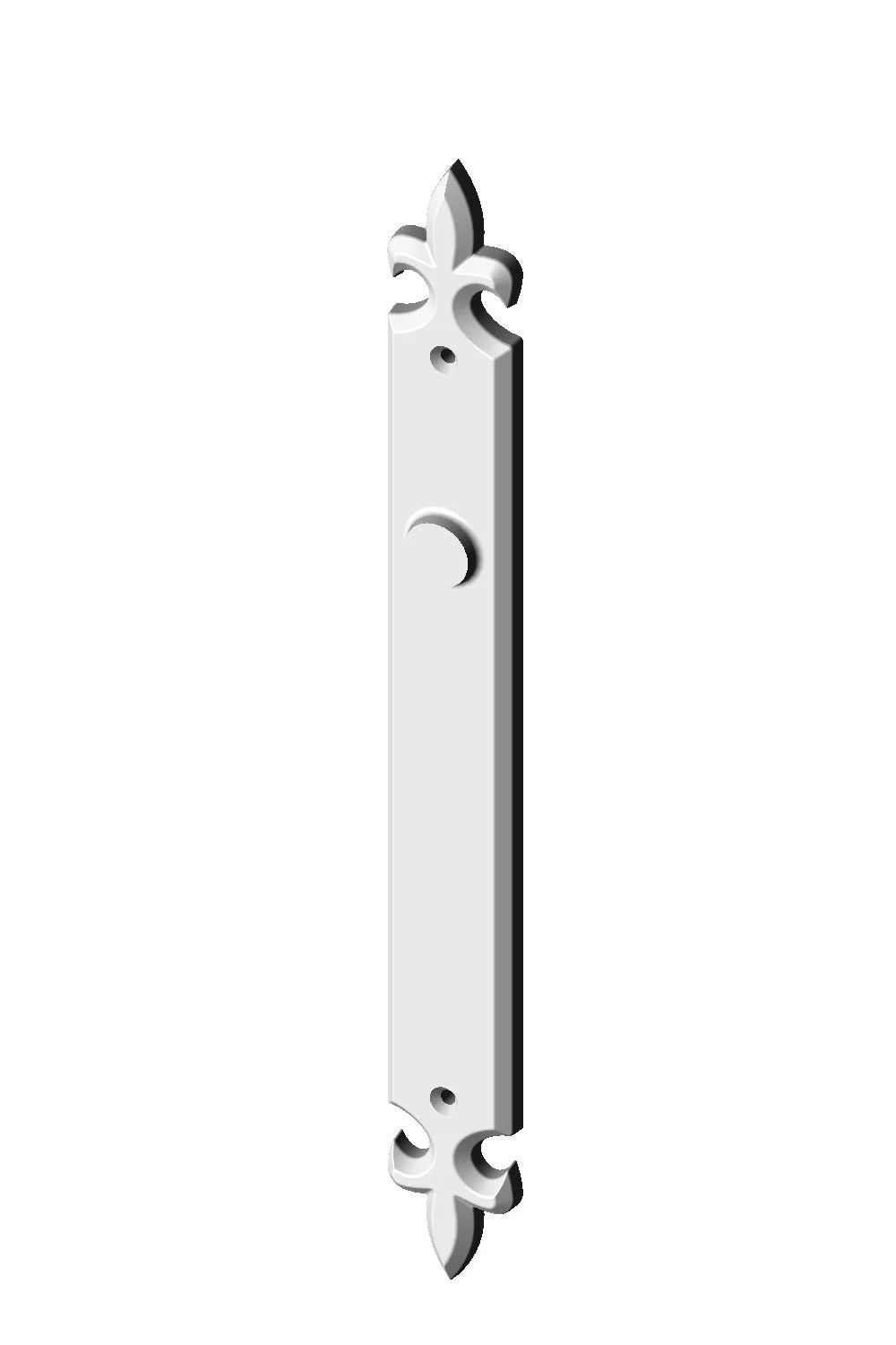 P-F1240 Fleur de Lis Passage Plate
