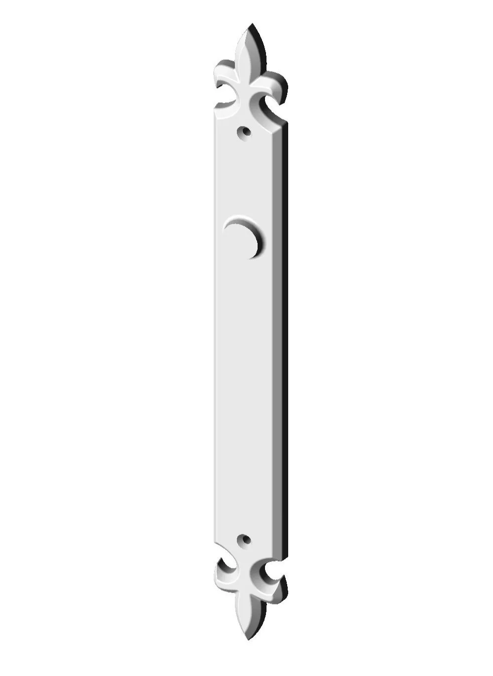 P-F1240 Fleur de Lis Passage Plate