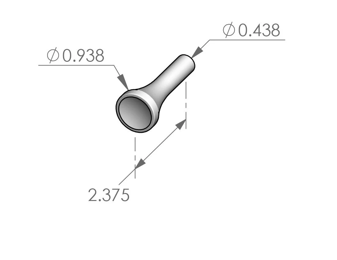 CH-GOLFTEE-1 Golf Tee Coat Hook Specifications