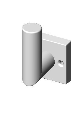 RTP-169 Contemporary Robe &amp; Towel Post