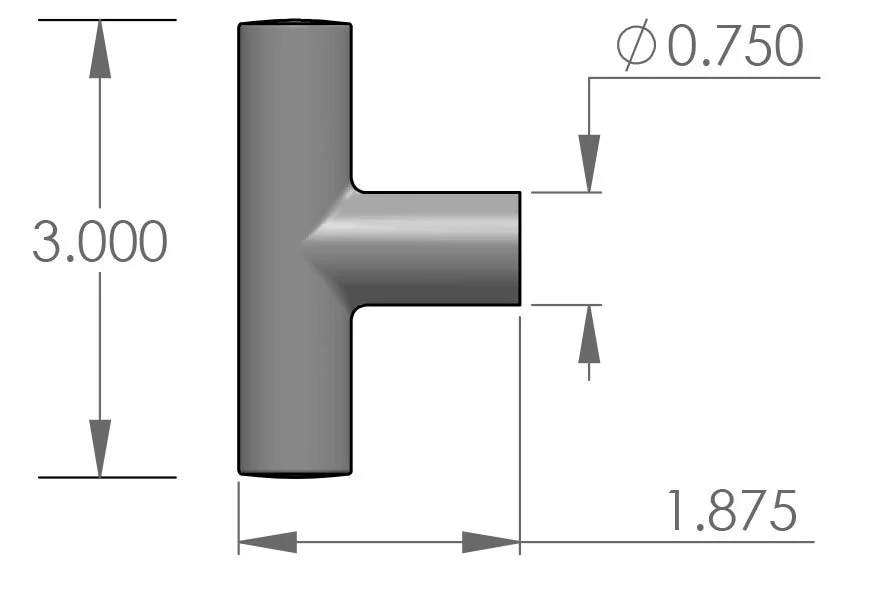 CH-9V T-Handle Coat Hook Specifications
