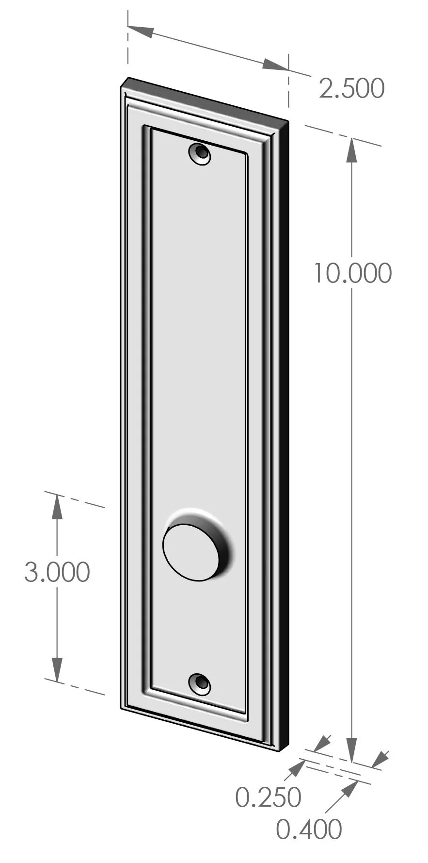 P-2510 Teton Passage Plate Specifications