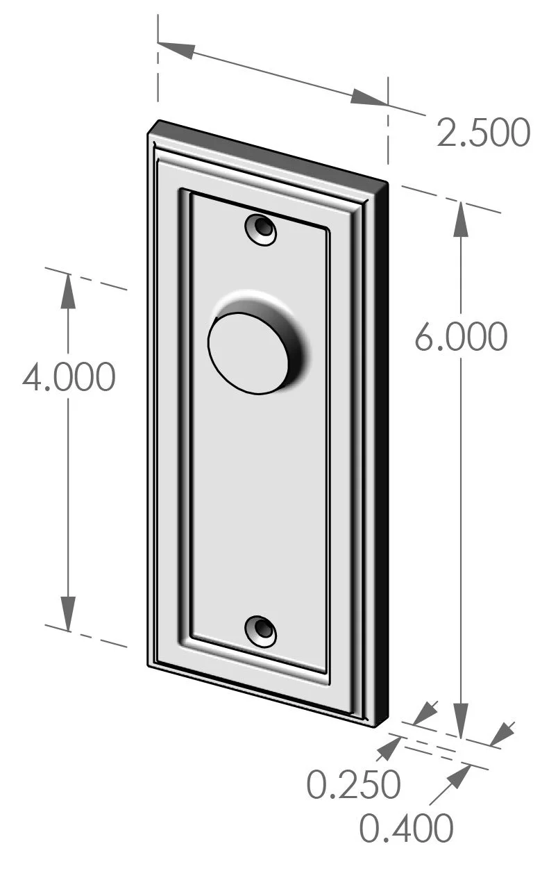 P-F-2506OH Teton Passage Plate Specifications