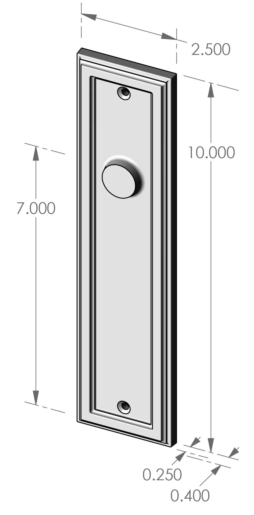P-F-2510 Teton Passage Plate Specifications
