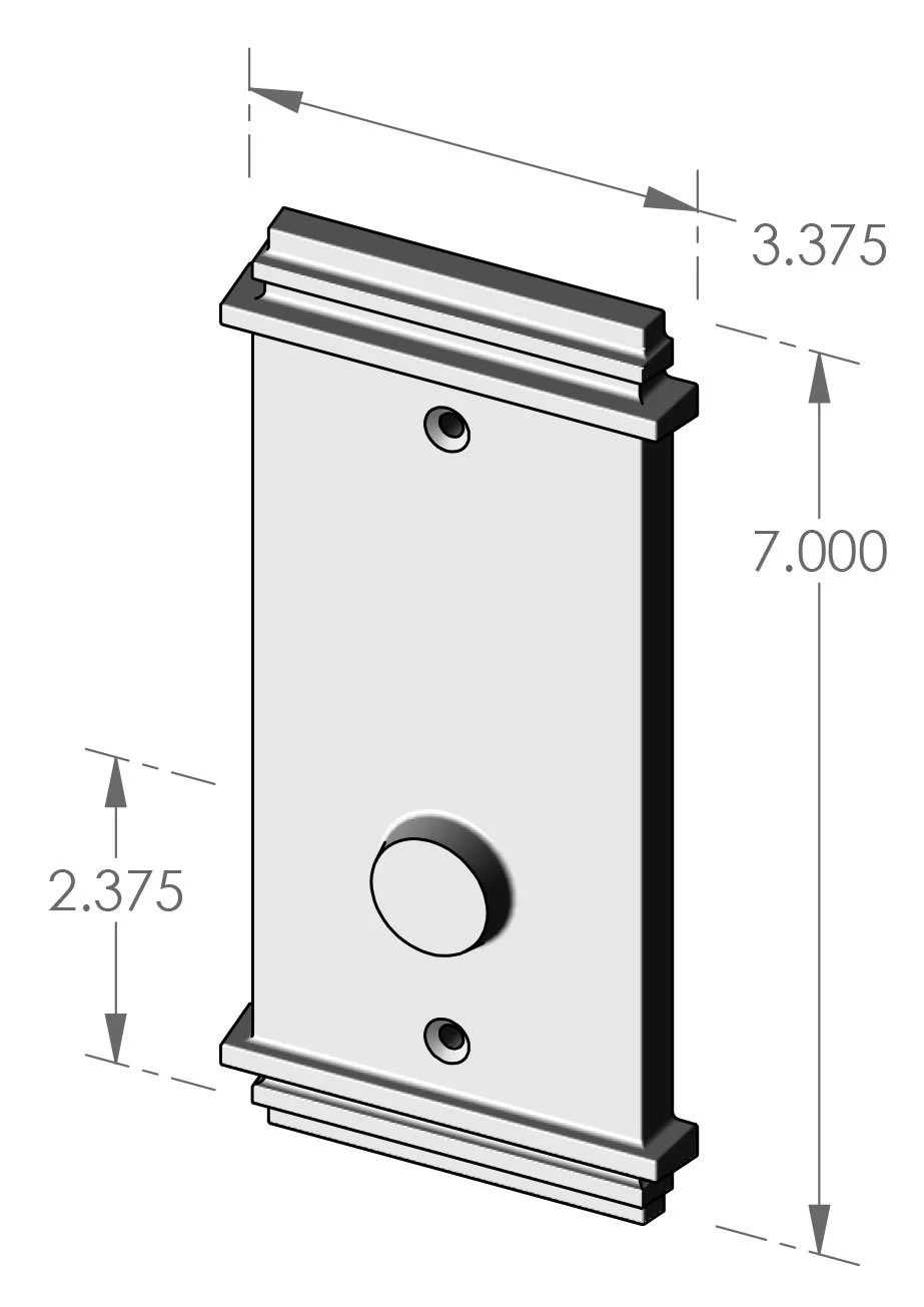 P-346OH Hampton Passage Plate Specifications