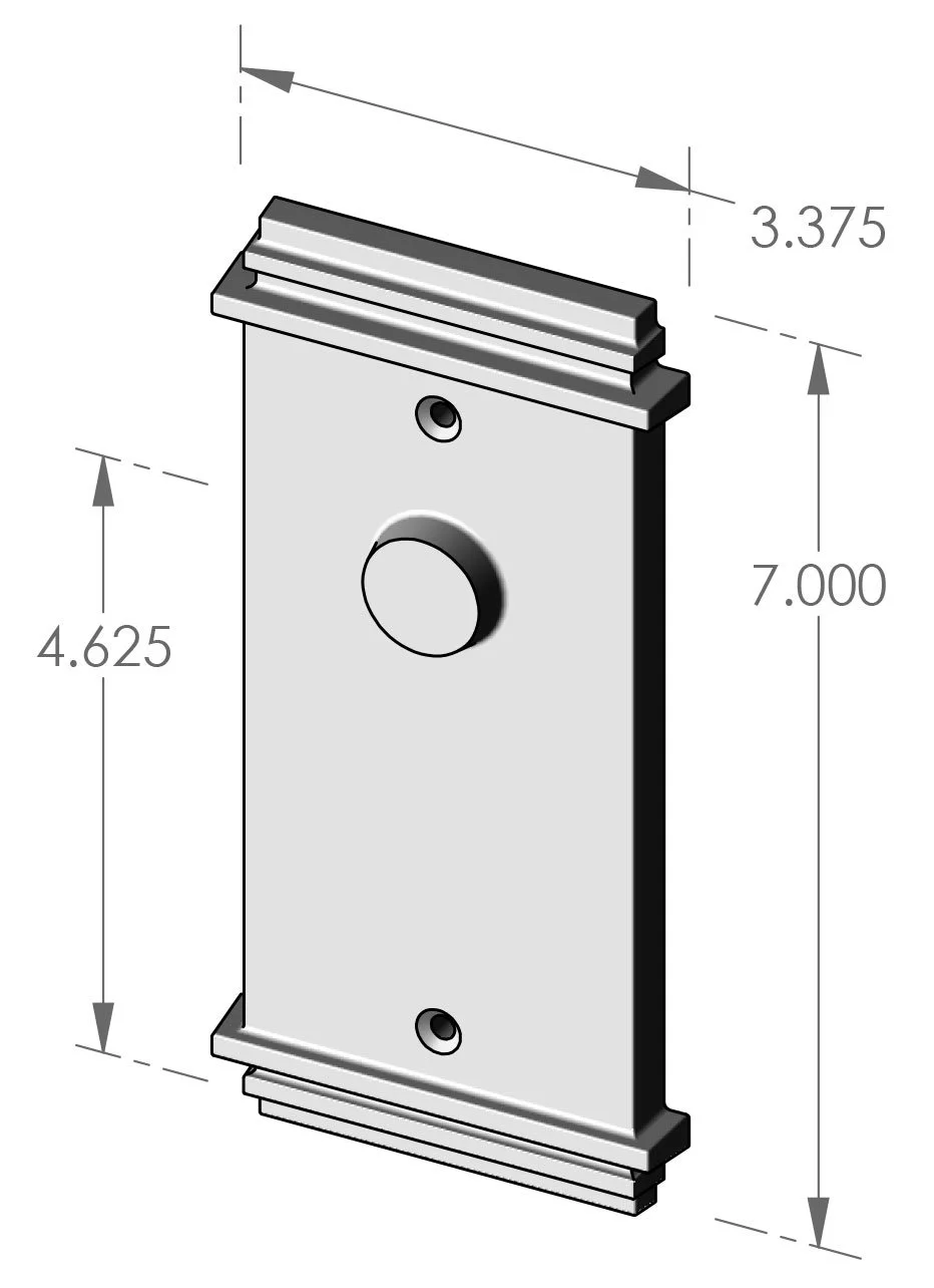 P-F346OH Hampton Passage Plate Specifications