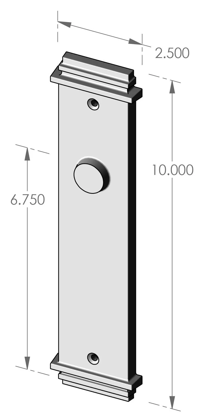 P-F440 Hampton Passage Plate Specifications