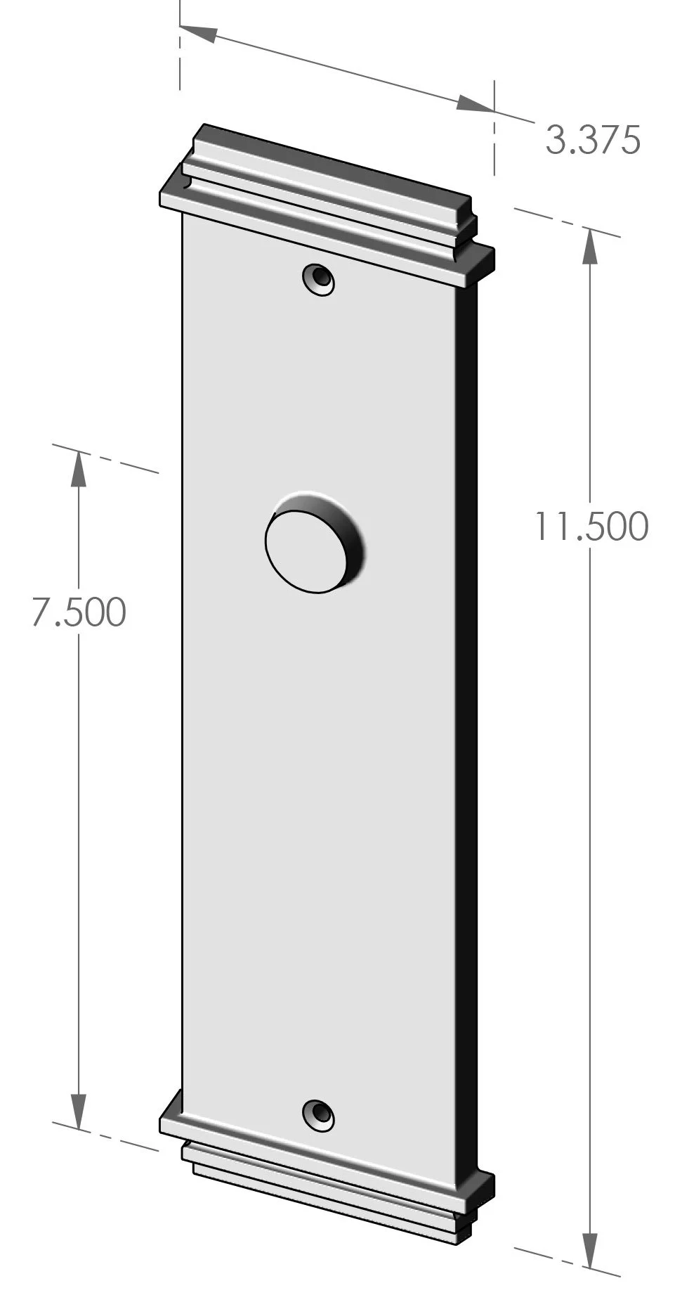 P-F441 Hampton Passage Plate Specifications