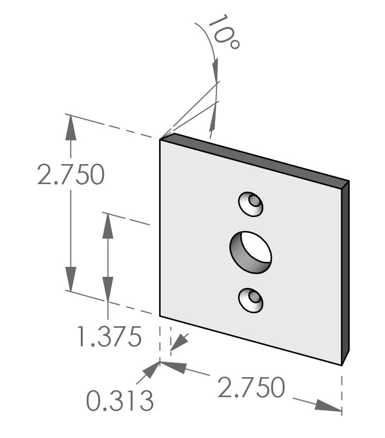 DEREUS-P-N-KYO-275 Kyoto Passage Plate Specifications