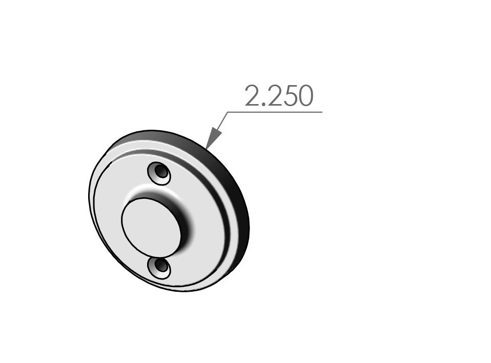 RP-2100 Mesa Round Passage Plate Specifications