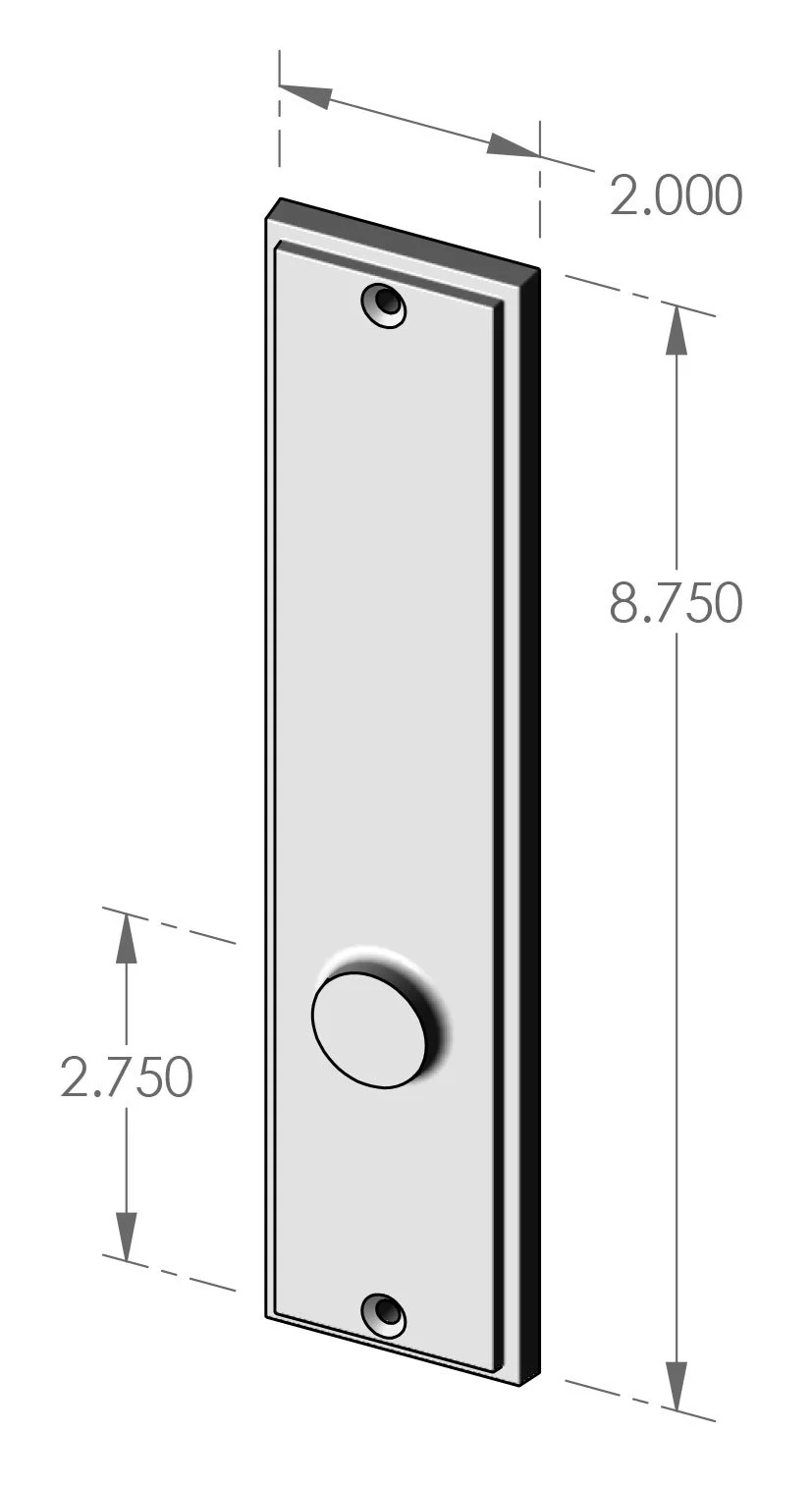 P-2107 Mesa Passage Plate Specifications