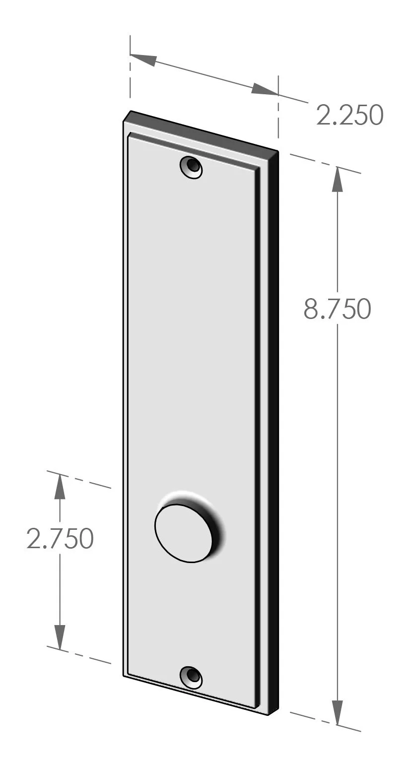 P-2108 Mesa Passage Plate Specifications