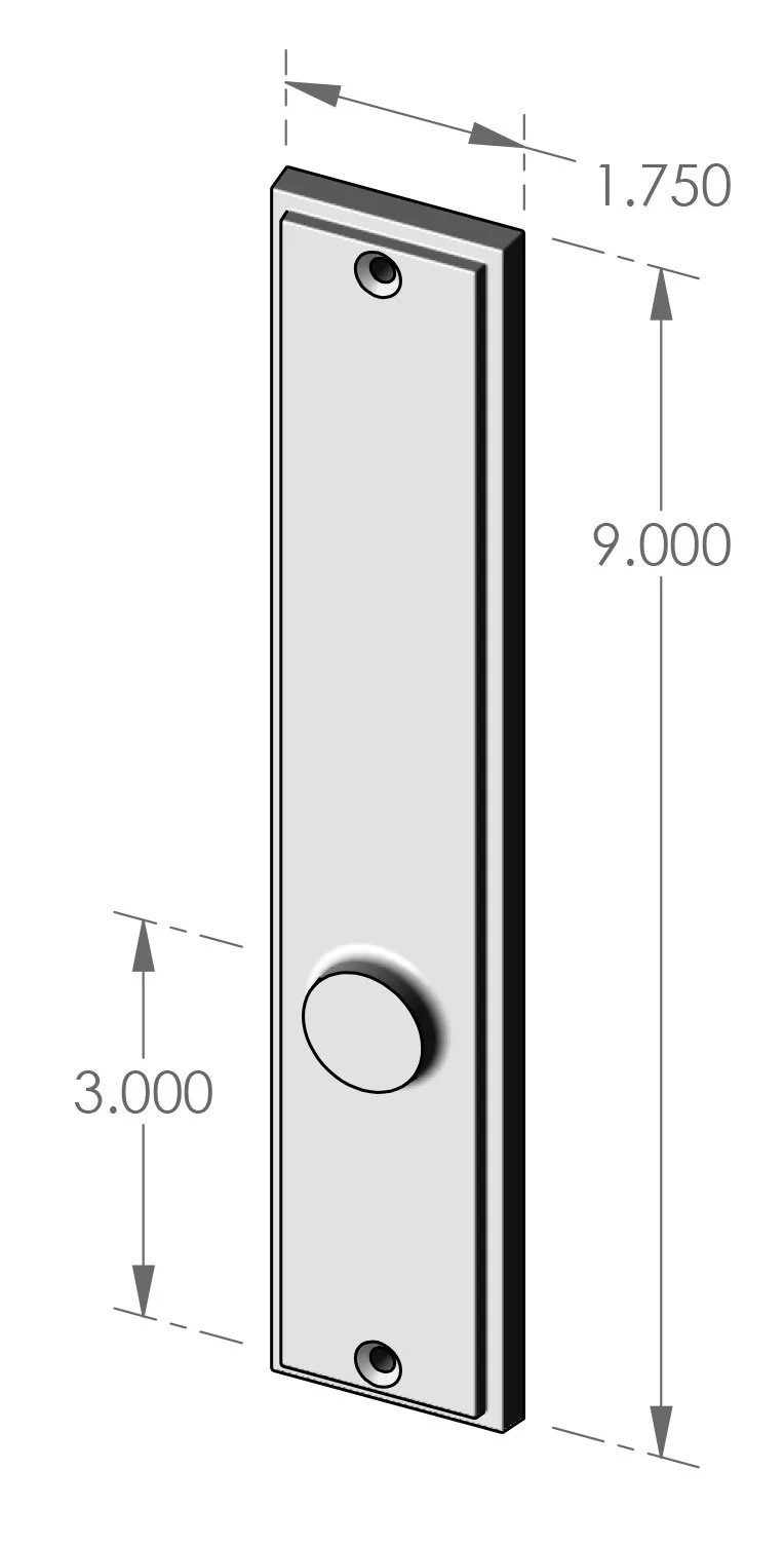 P-2109 Mesa Passage Plate Specifications