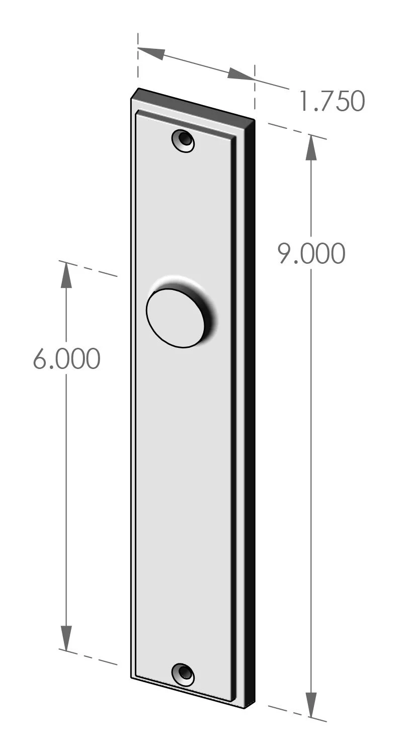 P-F2109 Mesa Passage Plate Specifications