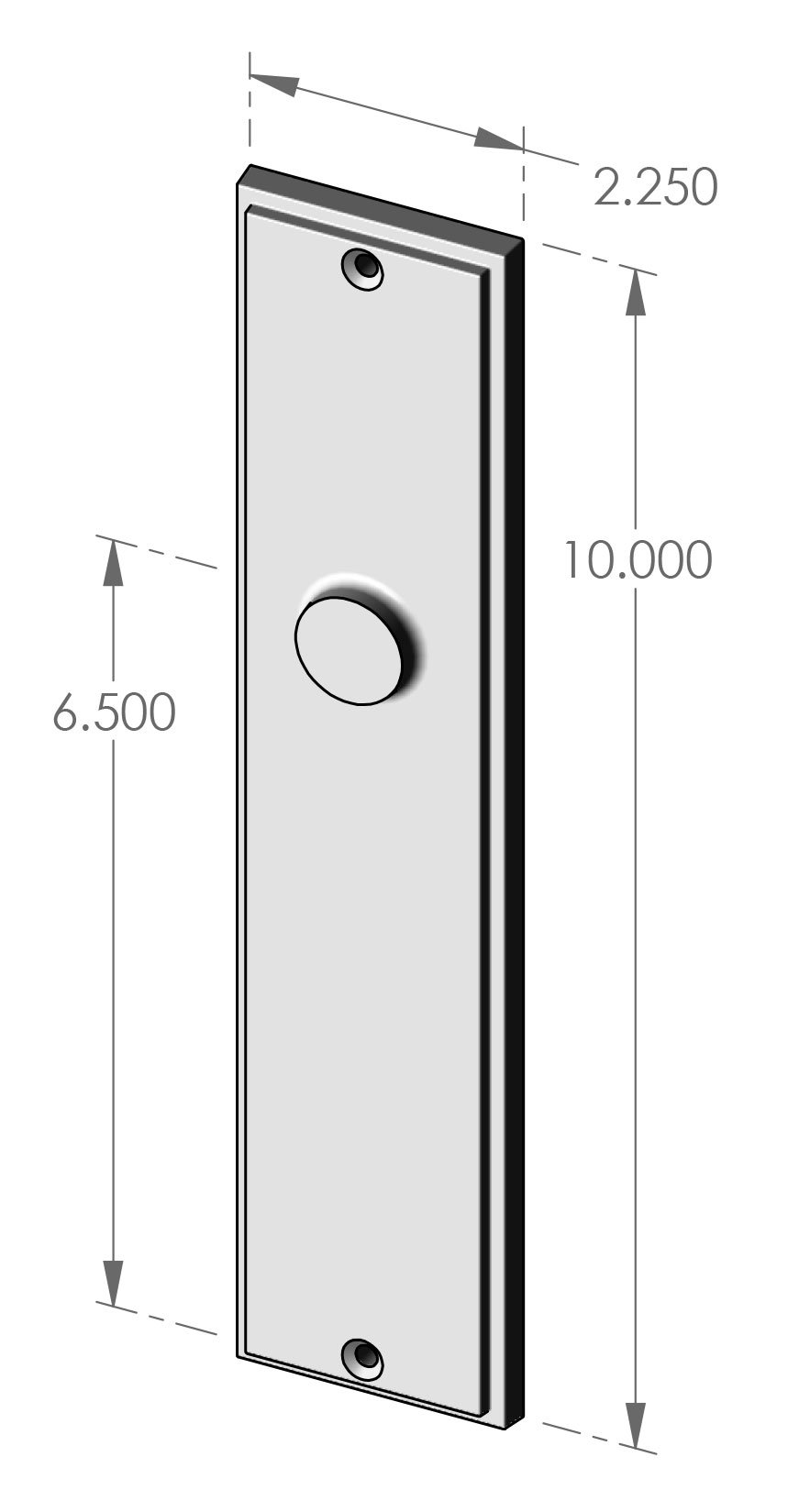 P-F2110 Mesa Passage Plate Specifications