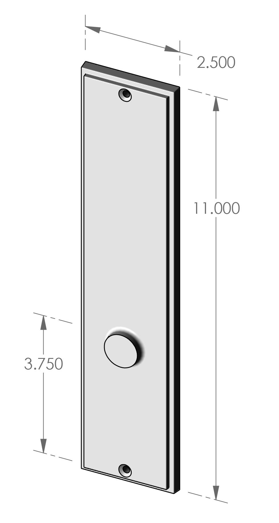 P-2111 Mesa Passage Plate Specifications