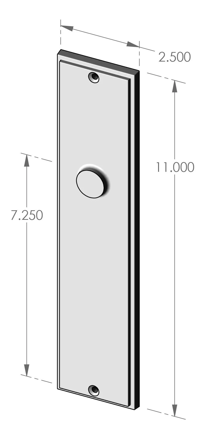 P-F2111 Mesa Passage Plate Specifications