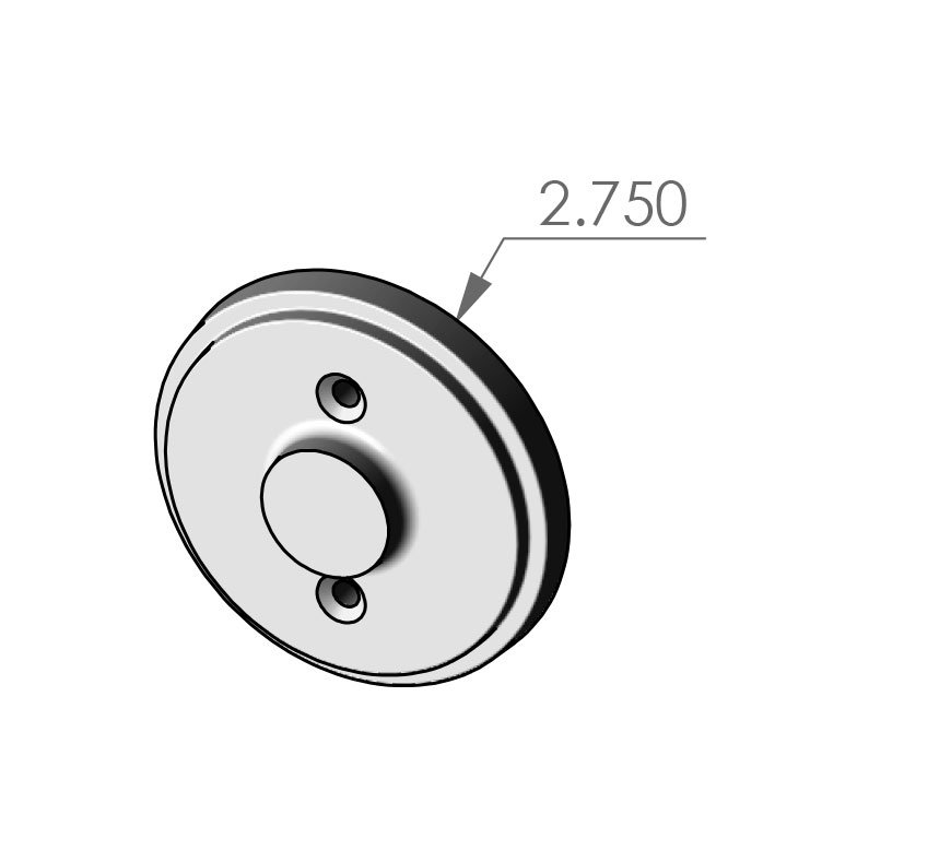 RP-2103 Mesa Round Passage Plate Specifications