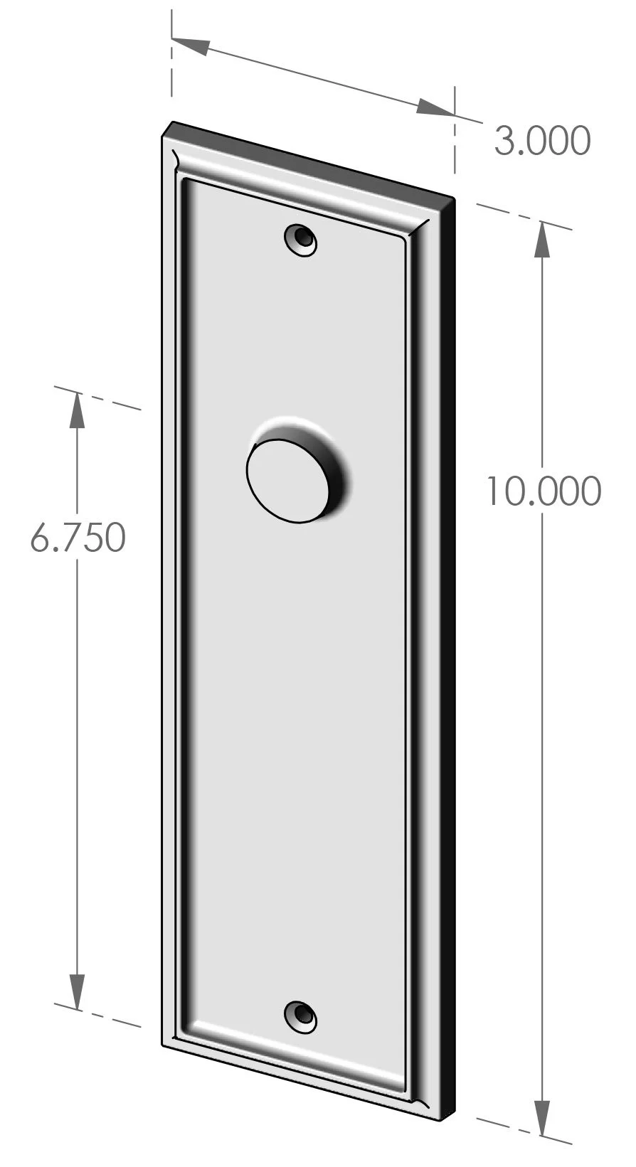P-F422 Ridge Passage Plate Specifications