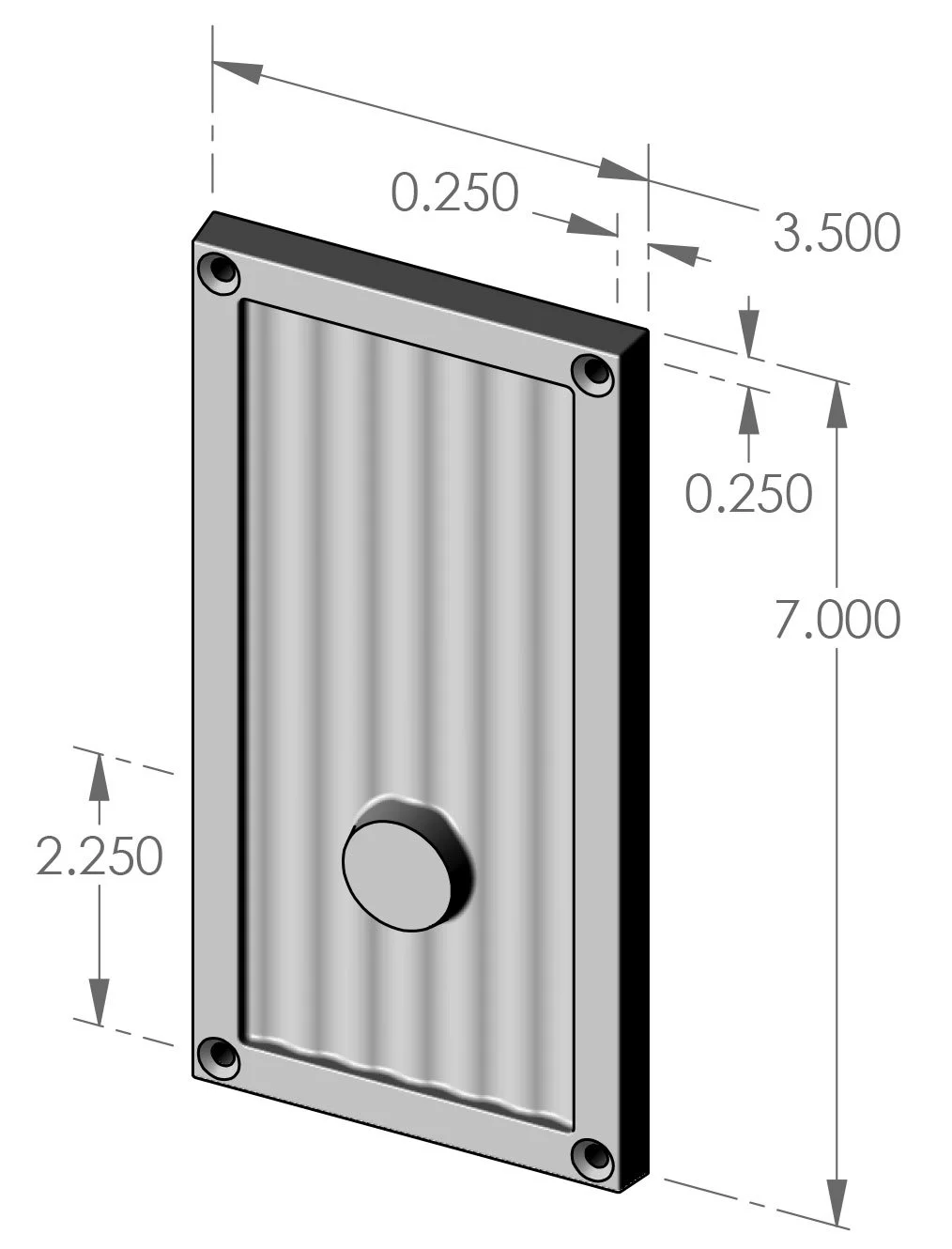 P-336OH Corrugated with Band Passage Plate Specifications