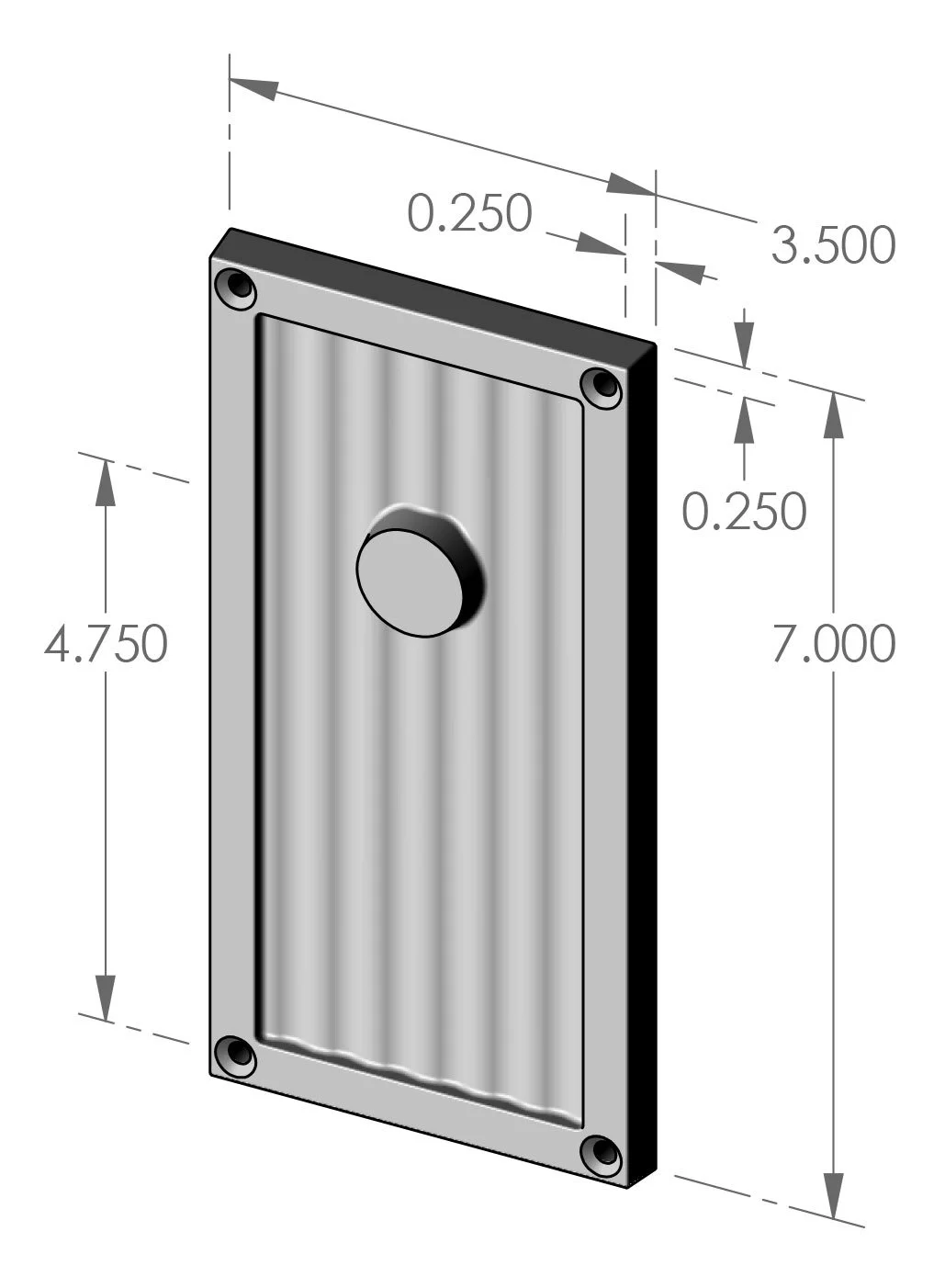 P-F336OH Corrugated with Band Passage Plate Specifications