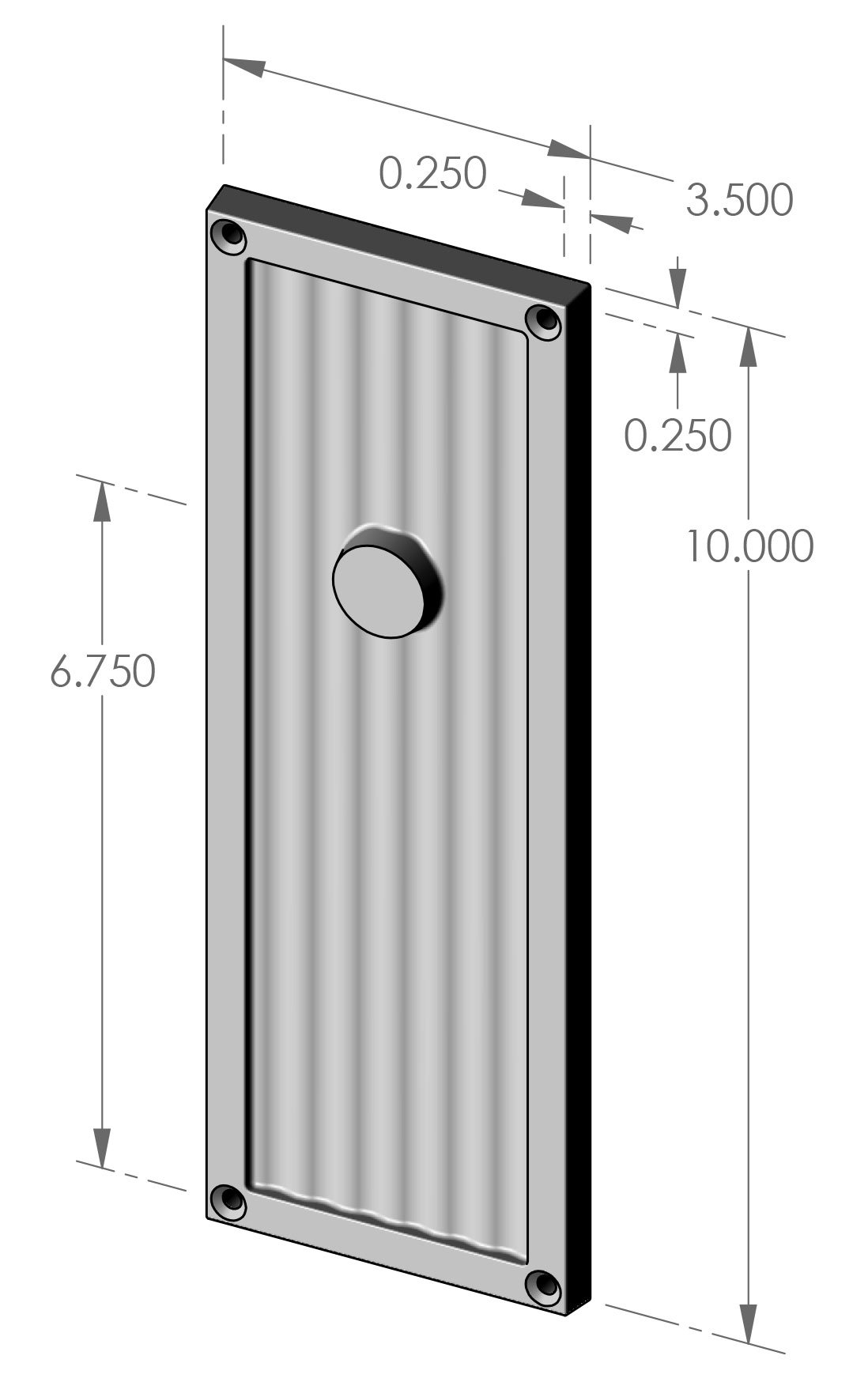 P-F431 Corrugated with Band Passage Plate Specifications