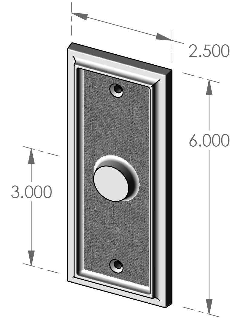 P-2406 Ridge Burlap Passage Plate Specifications
