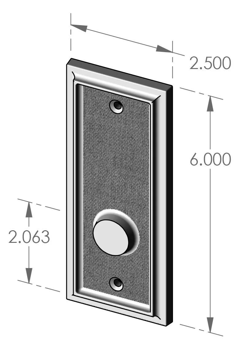 P-2406OH Ridge Burlap Passage Plate Specifications