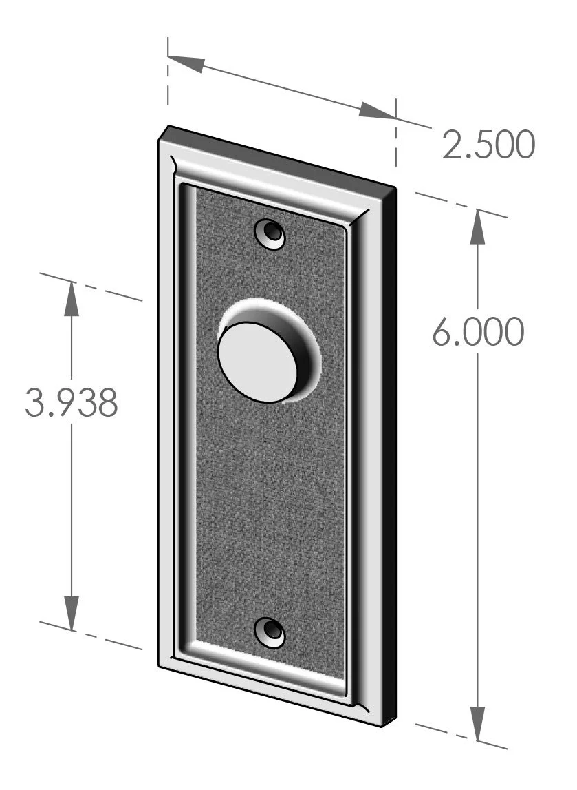 P-F-2406OH Ridge Burlap Passage Plate Specifications