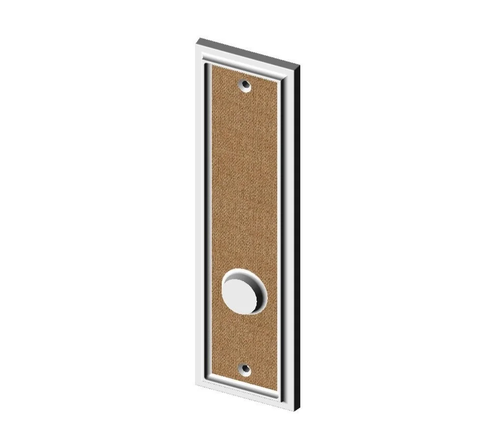 P-2408 Ridge Burlap Passage Plate