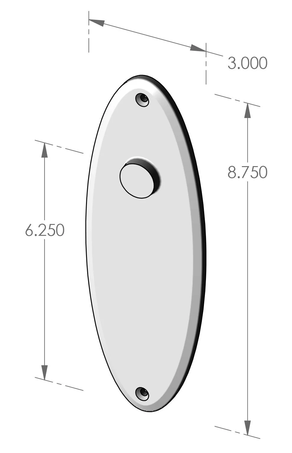 P-F-OP700 Oval Passage Plate Specifications