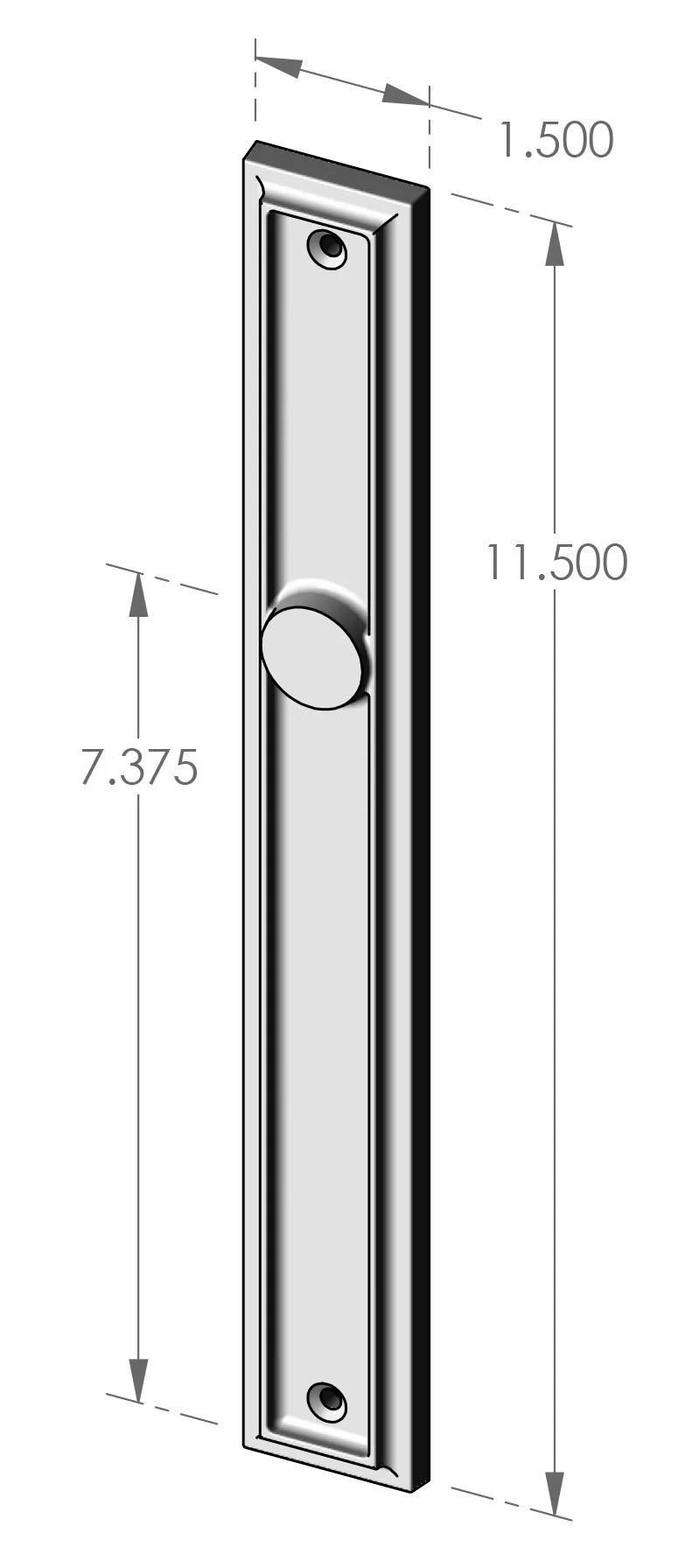 MP-826 Ridge Profile Passage Plate Specifications