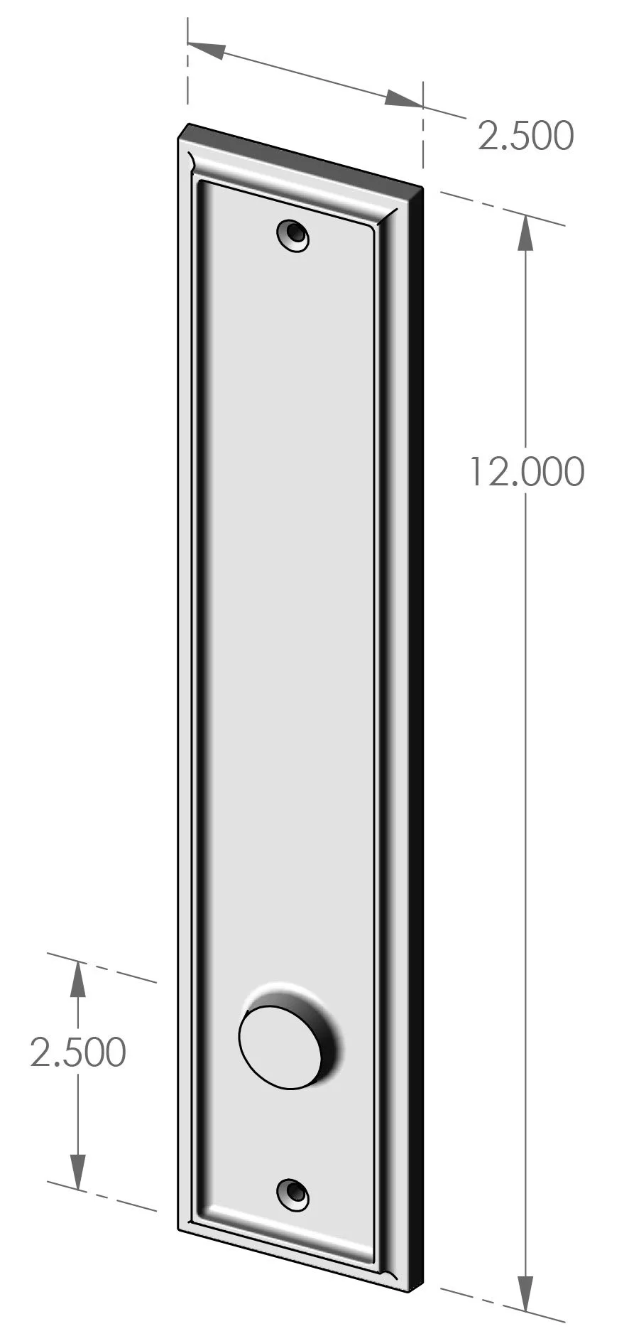 MP-US-423 Ridge Interior Passage Plate Specifications