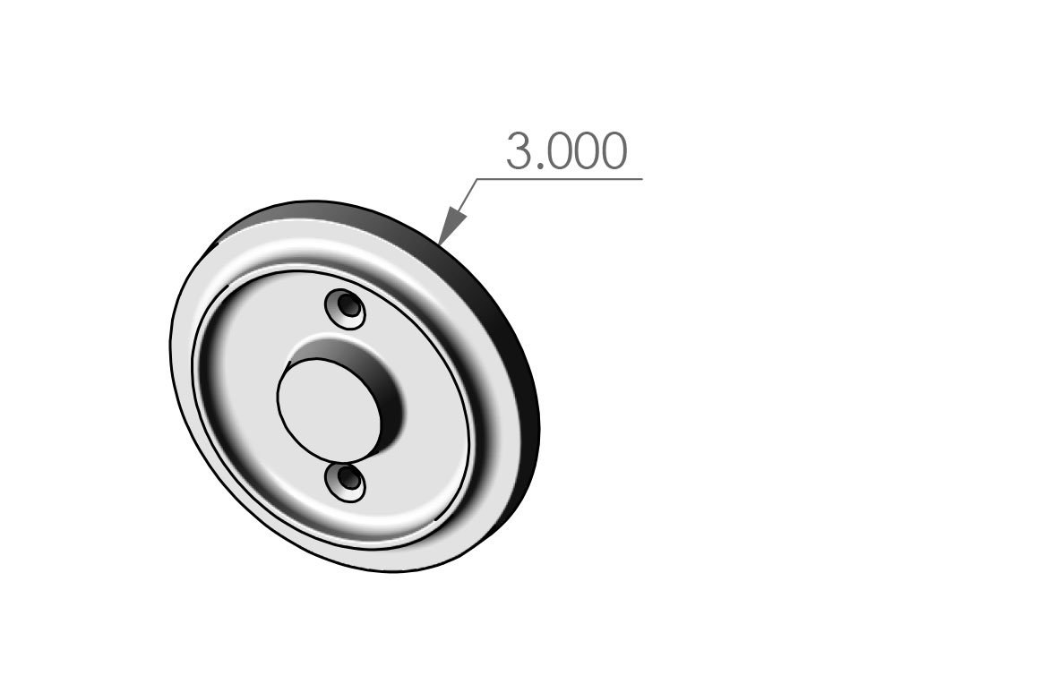 RP-323 Ridge Round Passage Plate Specifications