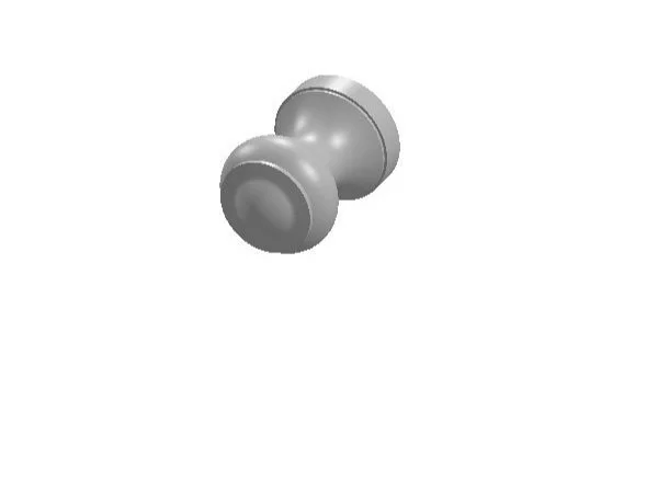 CK-409 Ridge Flared Cabinet Knob