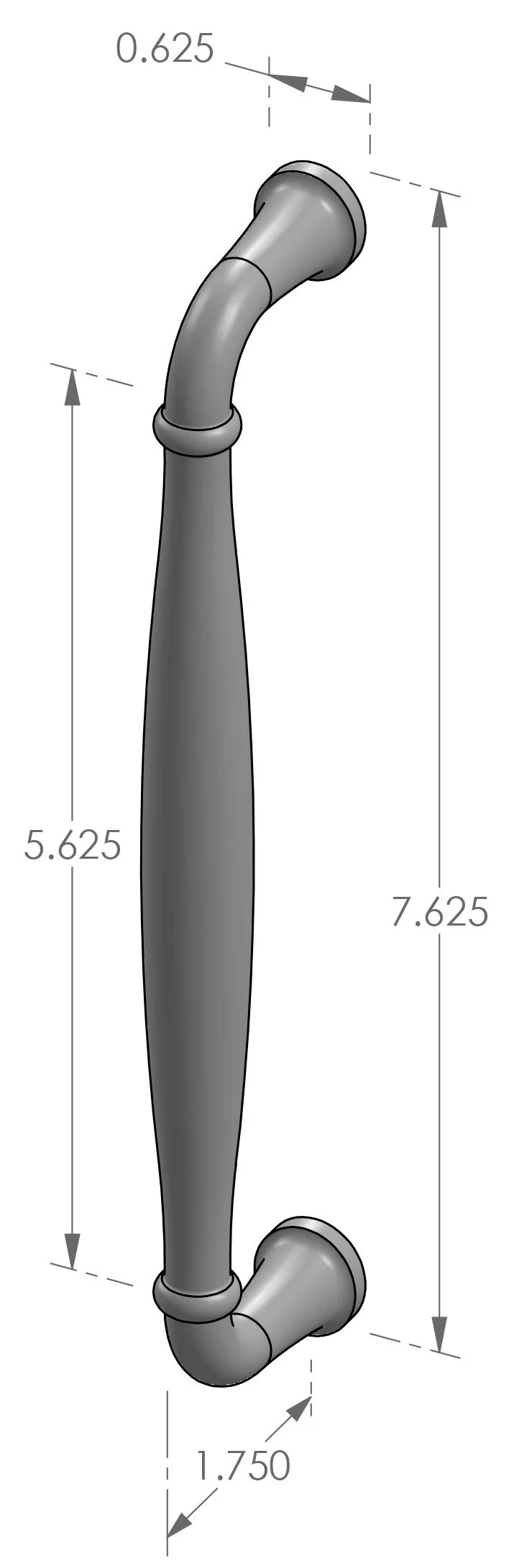 CK-145 Ridge Cabinet Pull Specifications