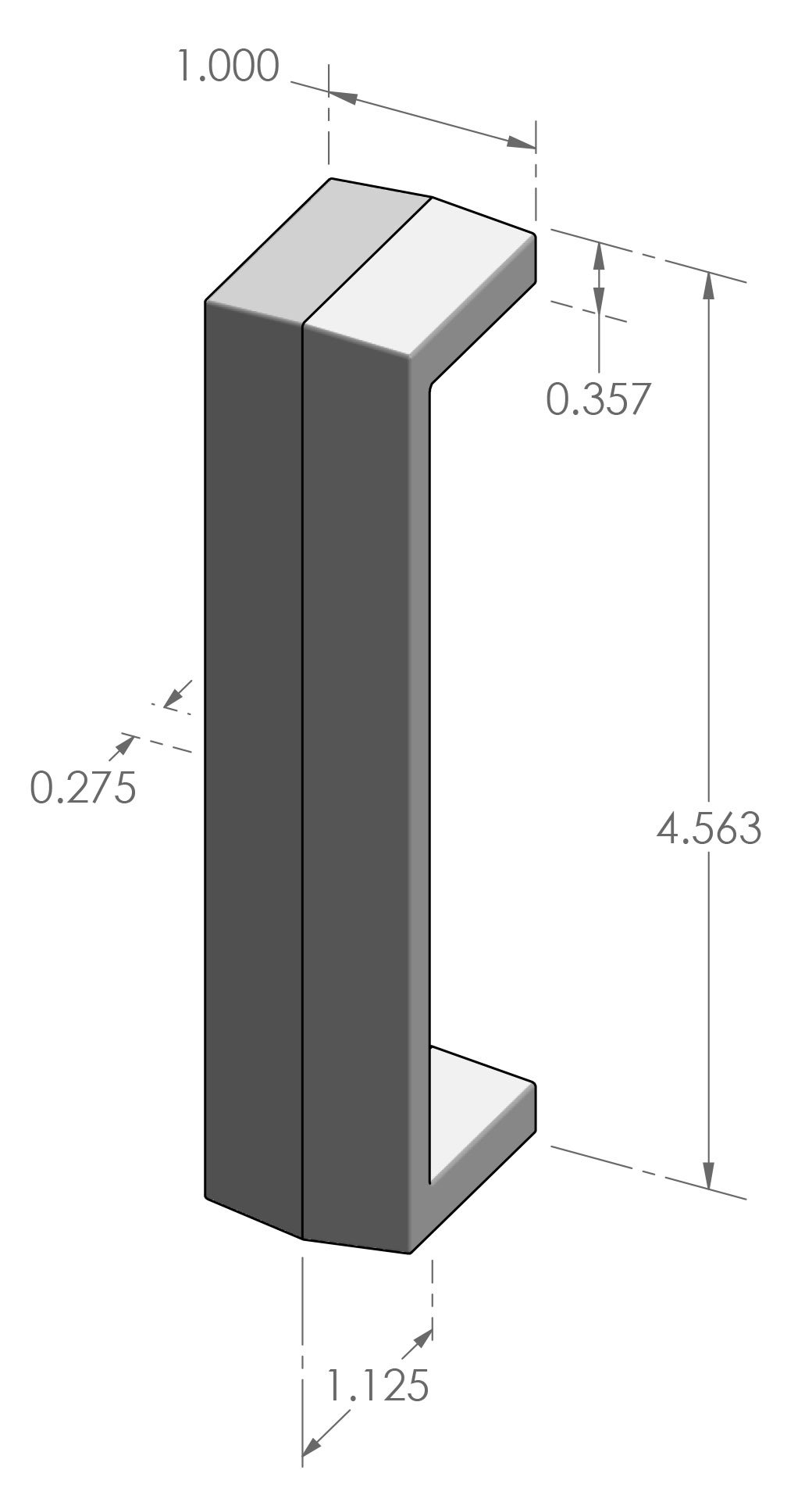 CK-957 Contemporary Cabinet Pull Specifications